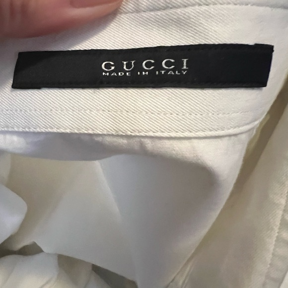 Men’s Gucci button down dress shirt in white 43/17 - Picture 7 of 7